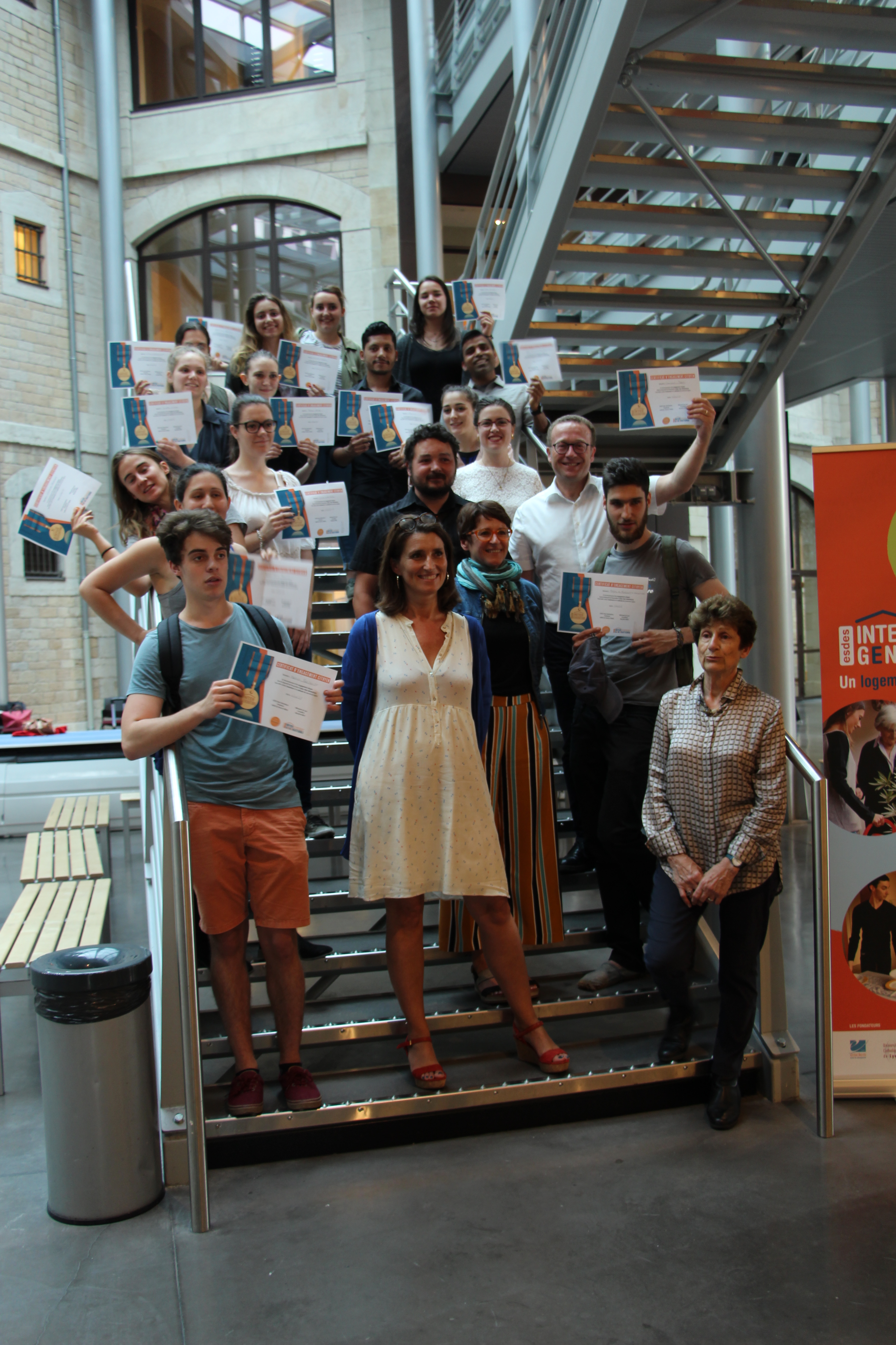 Cérémonie de remise de certificat d’Engagement Citoyen à nos étudiants